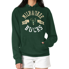 NBA - Milwaukee Bucks G-III 4Her by Carl Banks Women's City Pullover Hoodie - Green