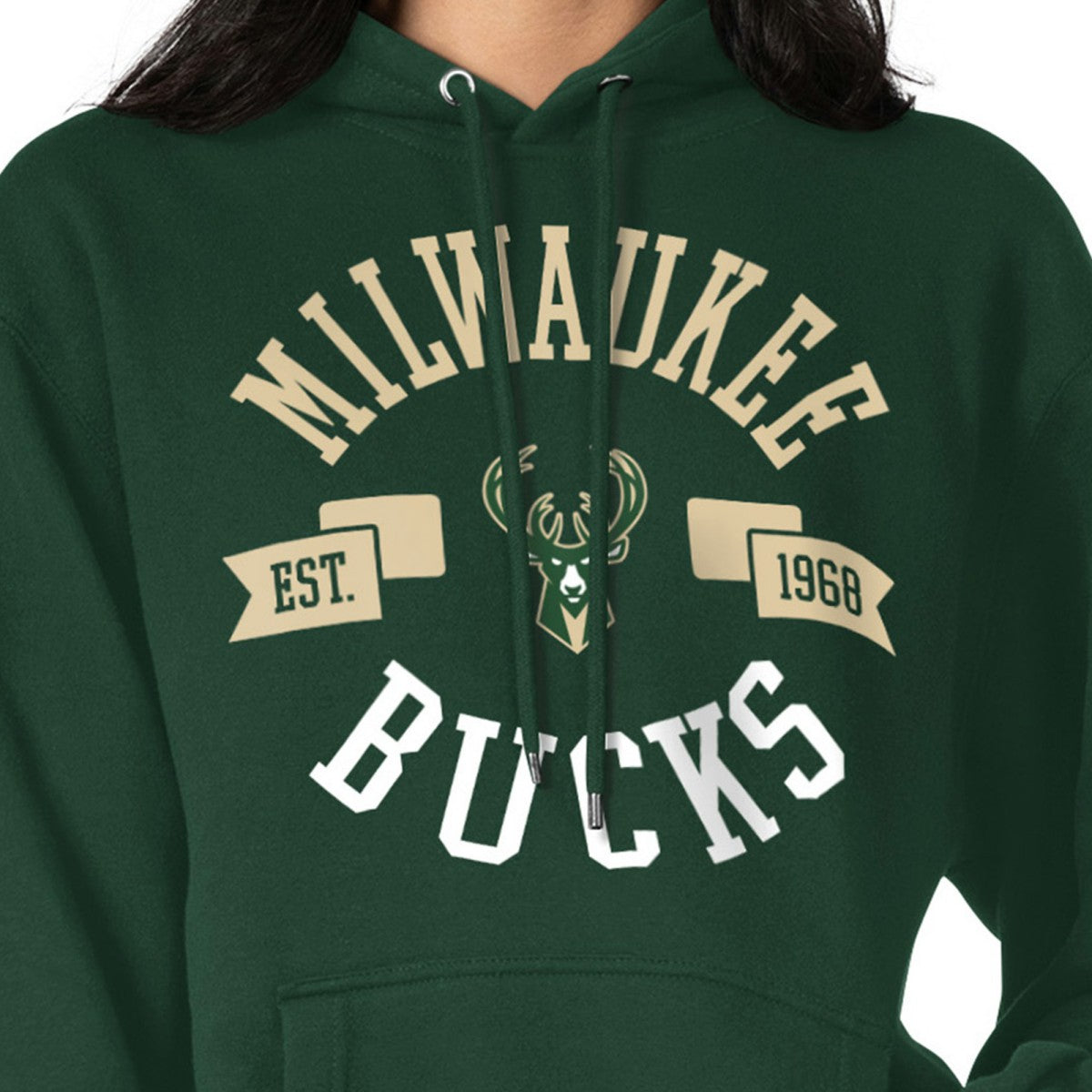 NBA - Milwaukee Bucks G-III 4Her by Carl Banks Women's City Pullover Hoodie - Green
