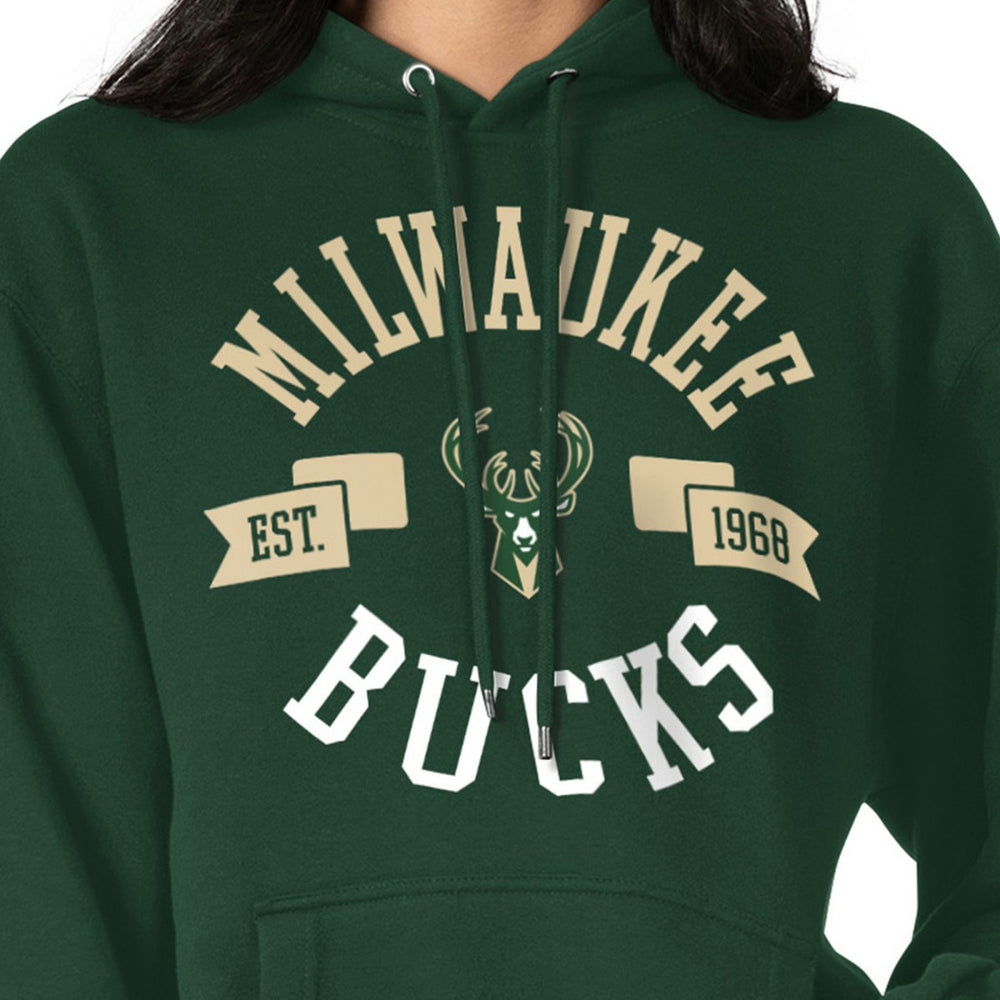 NBA - Milwaukee Bucks G-III 4Her by Carl Banks Women's City Pullover Hoodie - Green