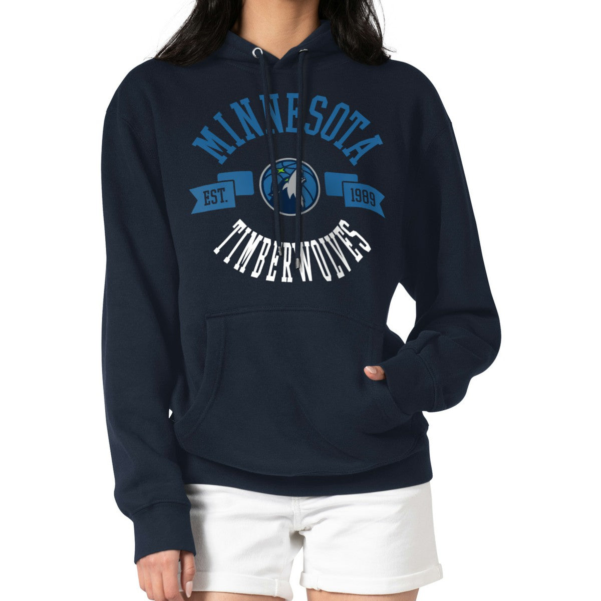 NBA - Minnesota Timberwolves G-III 4Her by Carl Banks Women's City Pullover Hoodie - Navy