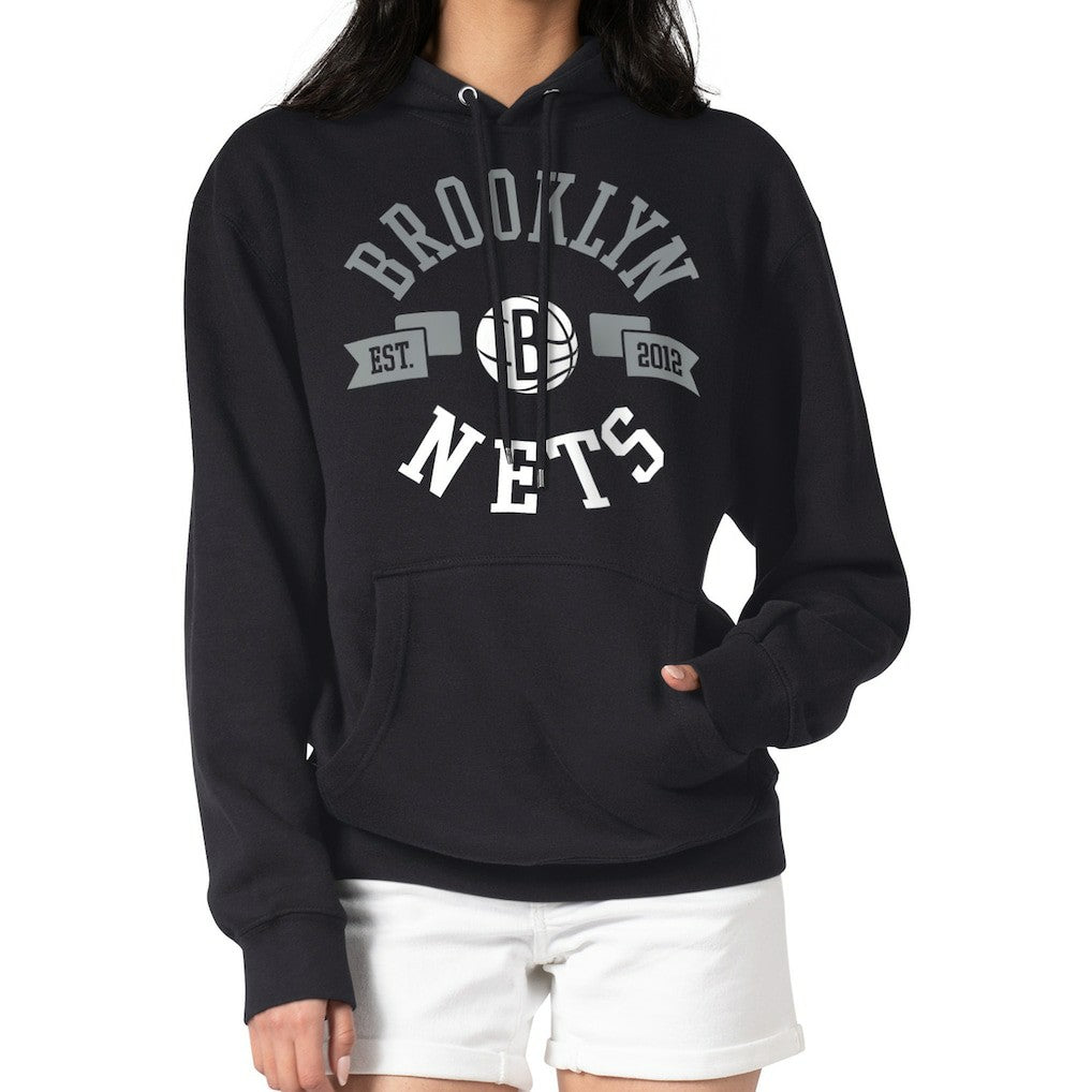 NBA - Brooklyn Nets G-III 4Her by Carl Banks Women's City Pullover Hoodie - Black
