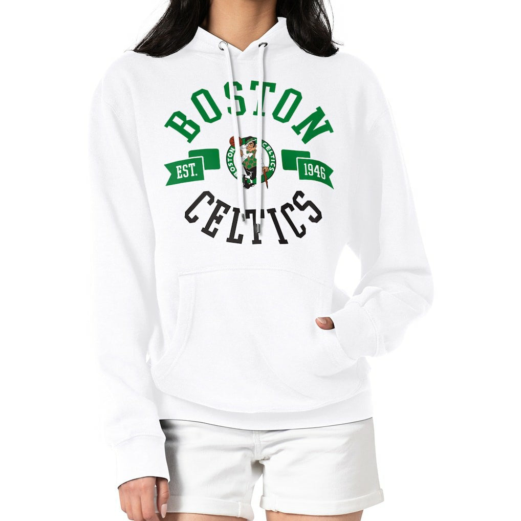 NBA - Boston Celtics G-III 4Her by Carl Banks Women's City Pullover Hoodie - White