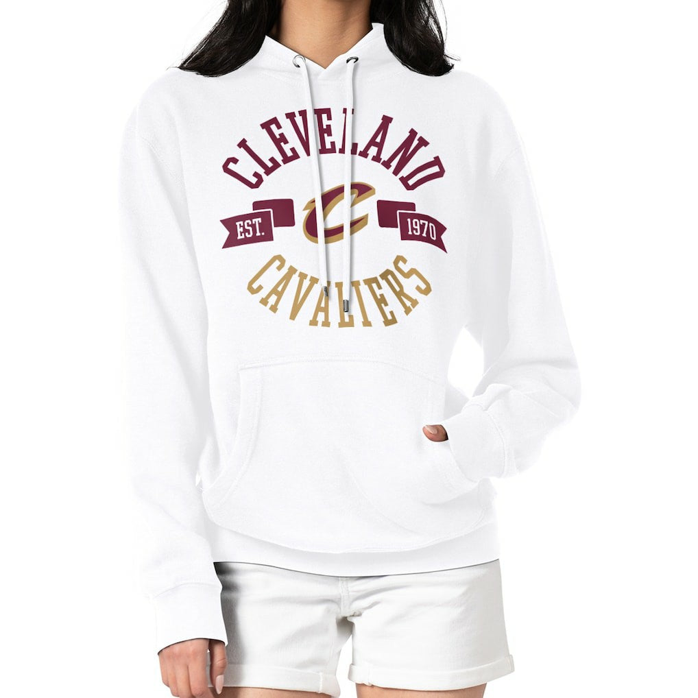 NBA - Cleveland Cavaliers G-III 4Her by Carl Banks Women's City Pullover Hoodie - White