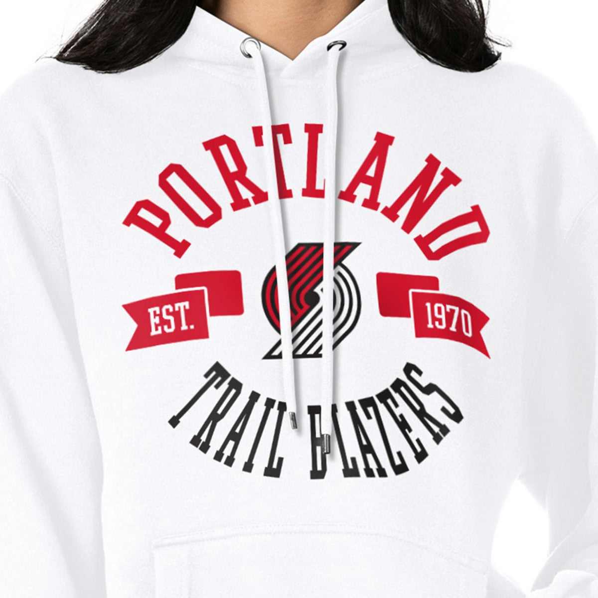 NBA - Portland Trail Blazers G-III 4Her by Carl Banks Women's City Pullover Hoodie - White