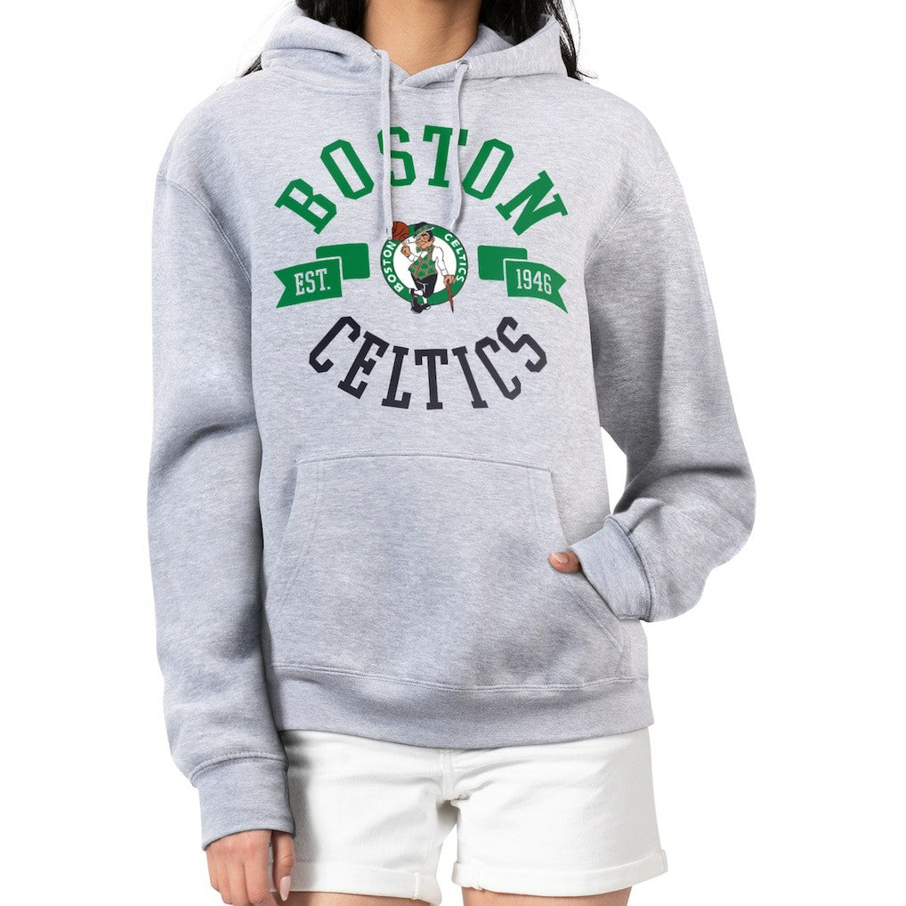 NBA - Boston Celtics G-III 4Her by Carl Banks Women's City Pullover Hoodie - Heather Gray