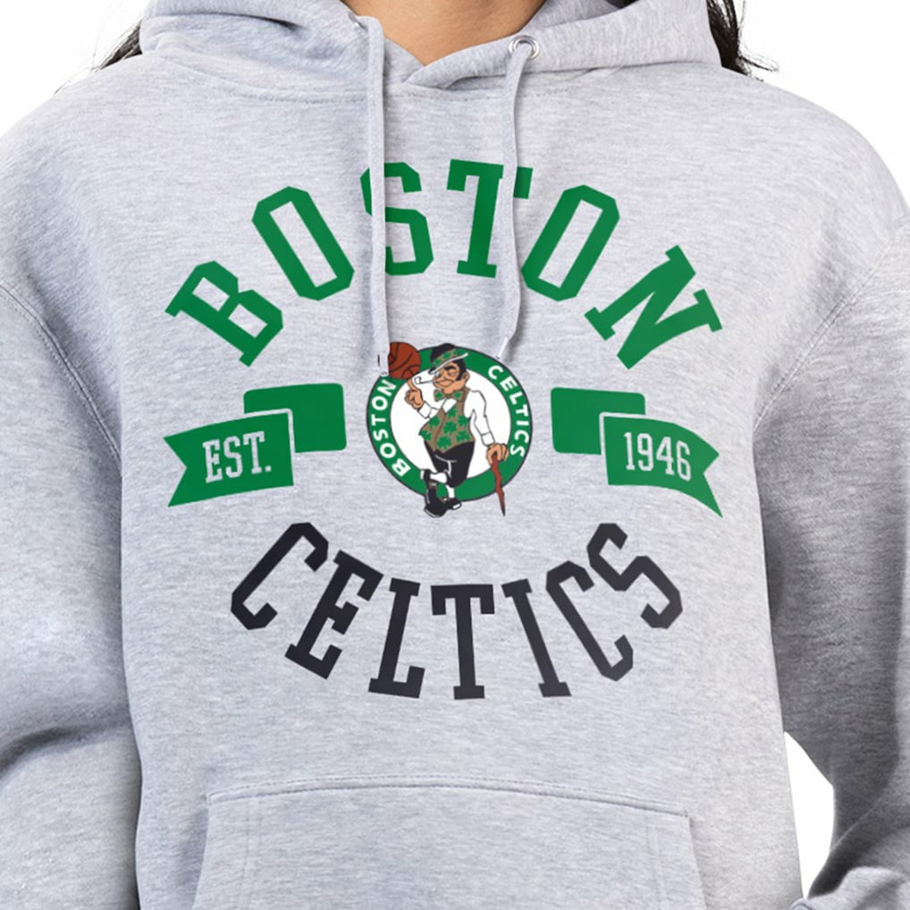 NBA - Boston Celtics G-III 4Her by Carl Banks Women's City Pullover Hoodie - Heather Gray