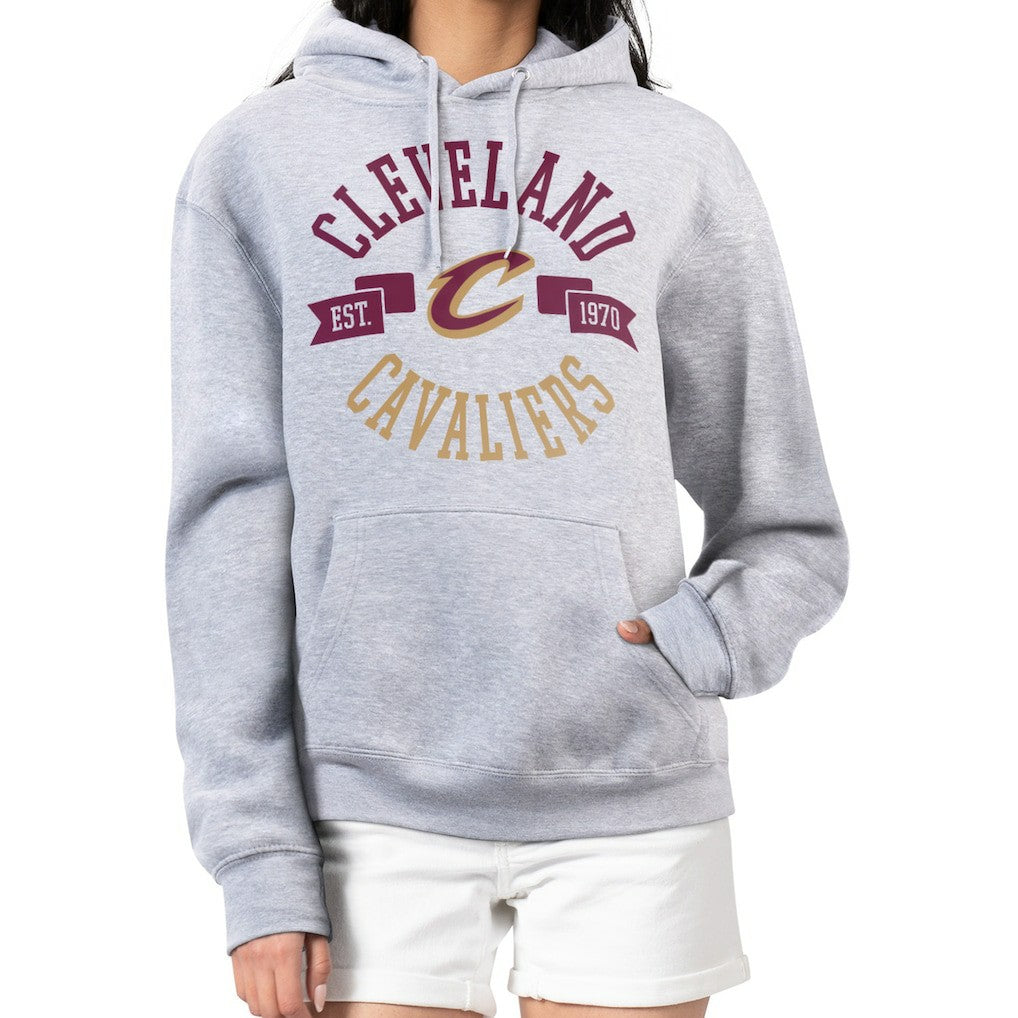 NBA - Cleveland Cavaliers G-III 4Her by Carl Banks Women's City Pullover Hoodie - Heather Gray