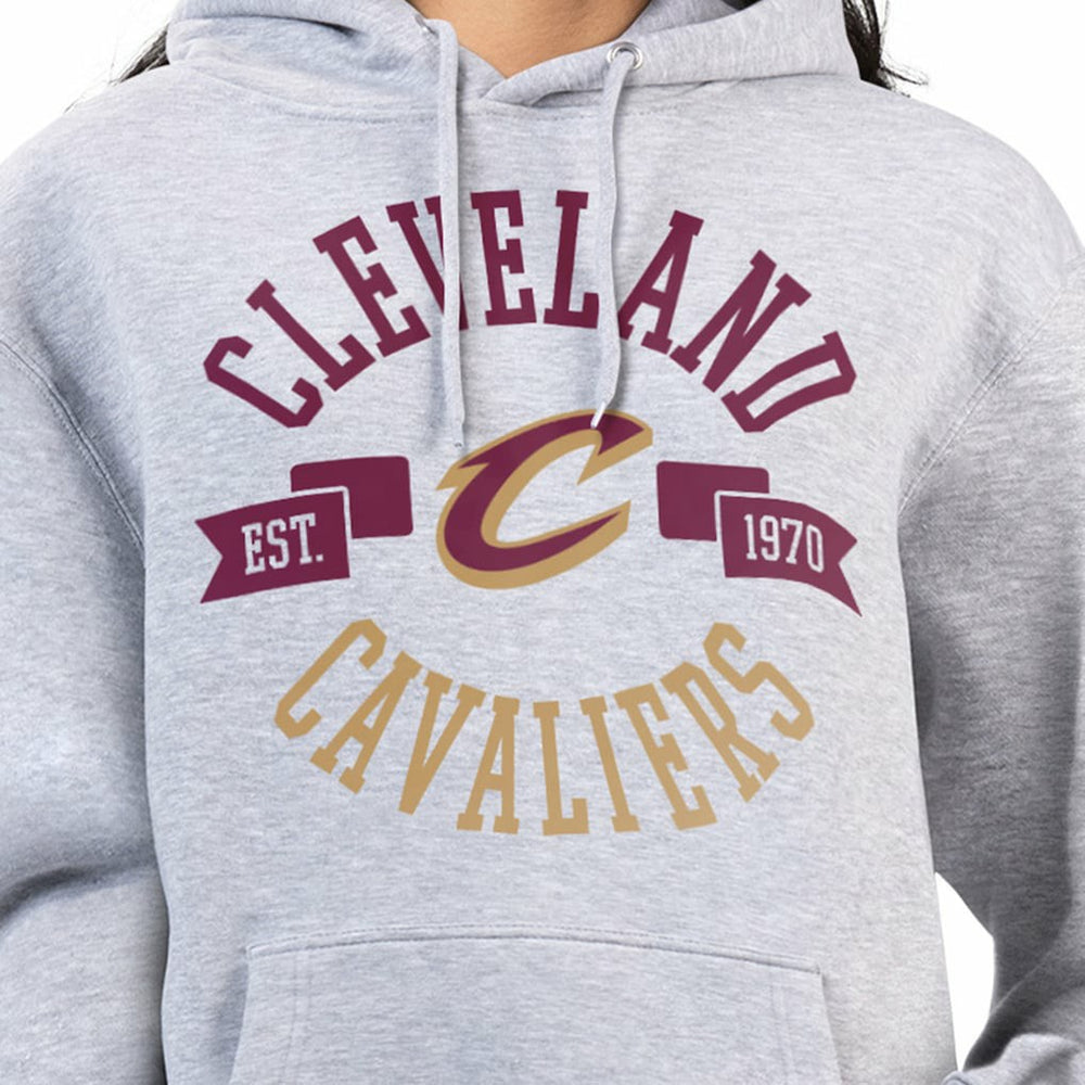 NBA - Cleveland Cavaliers G-III 4Her by Carl Banks Women's City Pullover Hoodie - Heather Gray