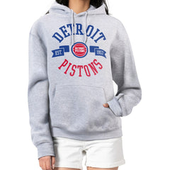 NBA - Detroit Pistons G-III 4Her by Carl Banks Women's City Pullover Hoodie - Heather Gray