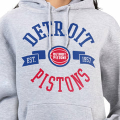 NBA - Detroit Pistons G-III 4Her by Carl Banks Women's City Pullover Hoodie - Heather Gray