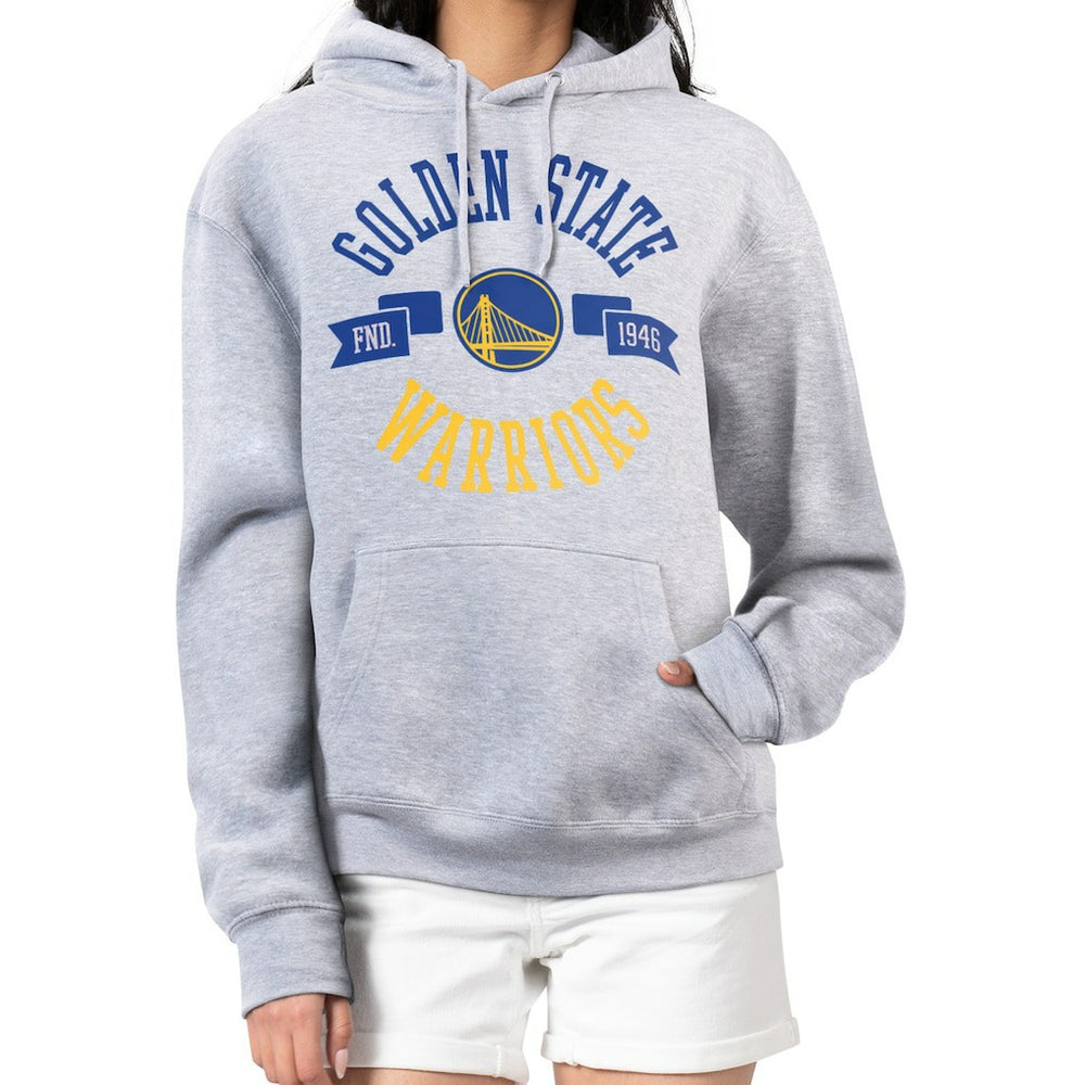 NBA - Golden State Warriors G-III 4Her by Carl Banks Women's City Pullover Hoodie - Heather Gray