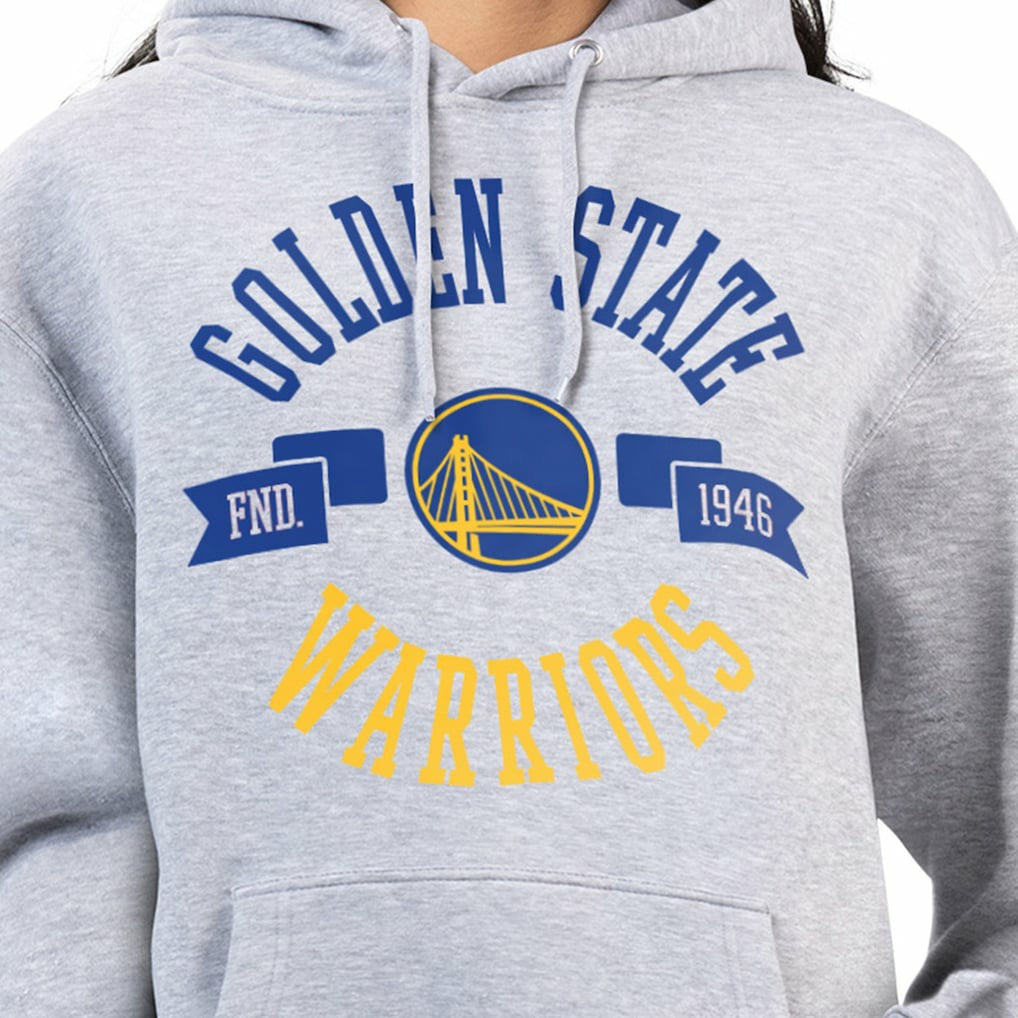 NBA - Golden State Warriors G-III 4Her by Carl Banks Women's City Pullover Hoodie - Heather Gray