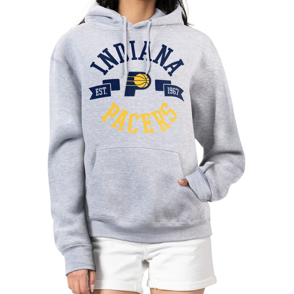 NBA - Indiana Pacers G-III 4Her by Carl Banks Women's City Pullover Hoodie - Heather Gray