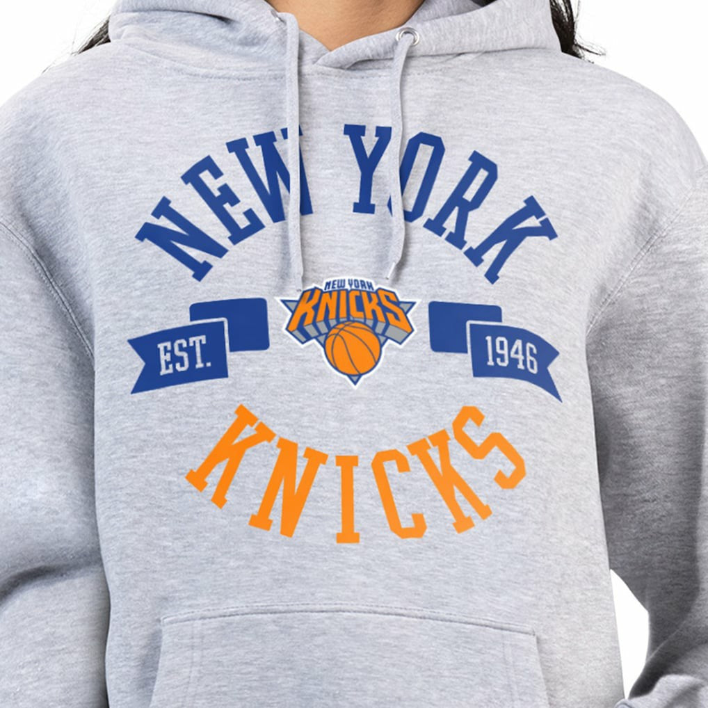 NBA - New York Knicks G-III 4Her by Carl Banks Women's City Pullover Hoodie - Heather Gray