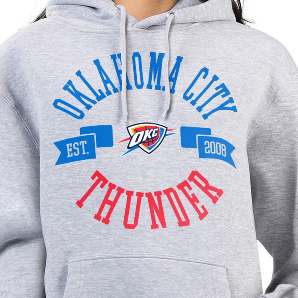 NBA - Oklahoma City Thunder G-III 4Her by Carl Banks Women's City Pullover Hoodie - Heather Gray