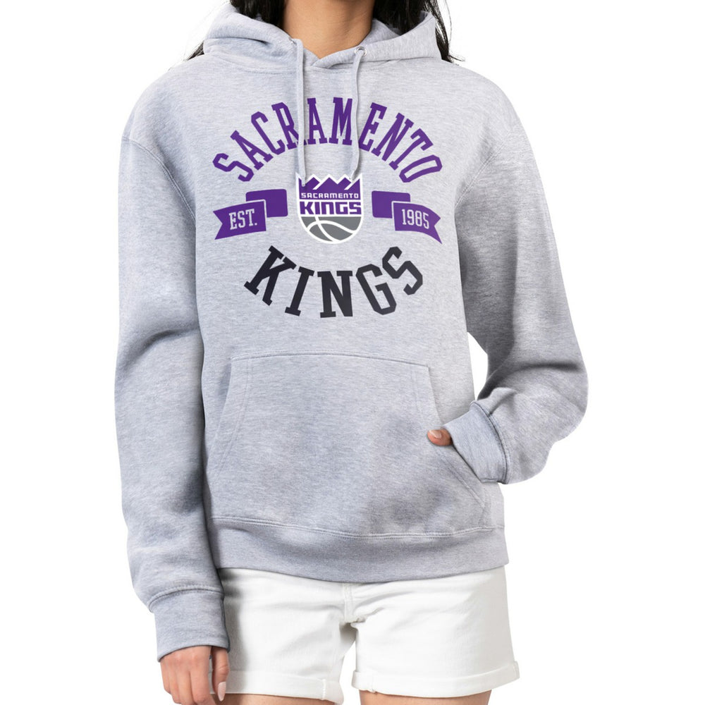 NBA - Sacramento Kings G-III 4Her by Carl Banks Women's City Pullover Hoodie - Heather Gray