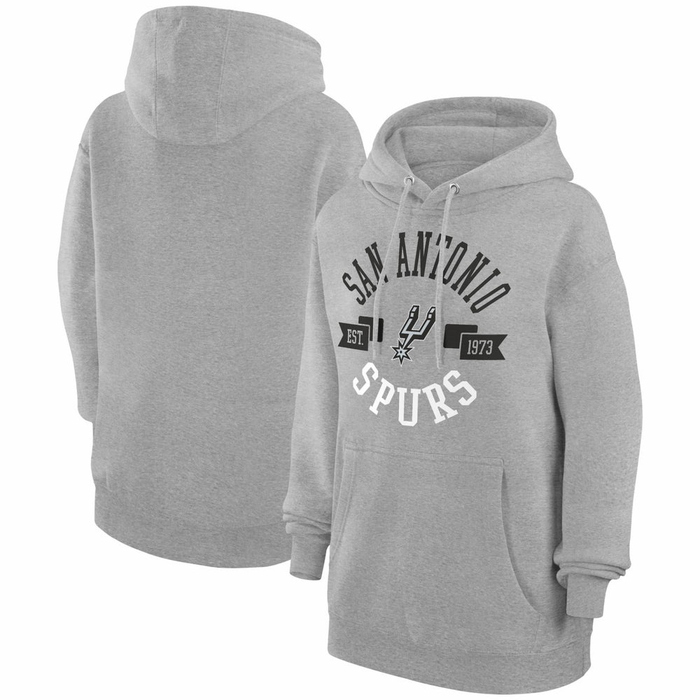 NBA - San Antonio Spurs G-III 4Her by Carl Banks Women's City Pullover Hoodie - Heather Gray