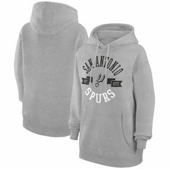 NBA - San Antonio Spurs G-III 4Her by Carl Banks Women's City Pullover Hoodie - Heather Gray