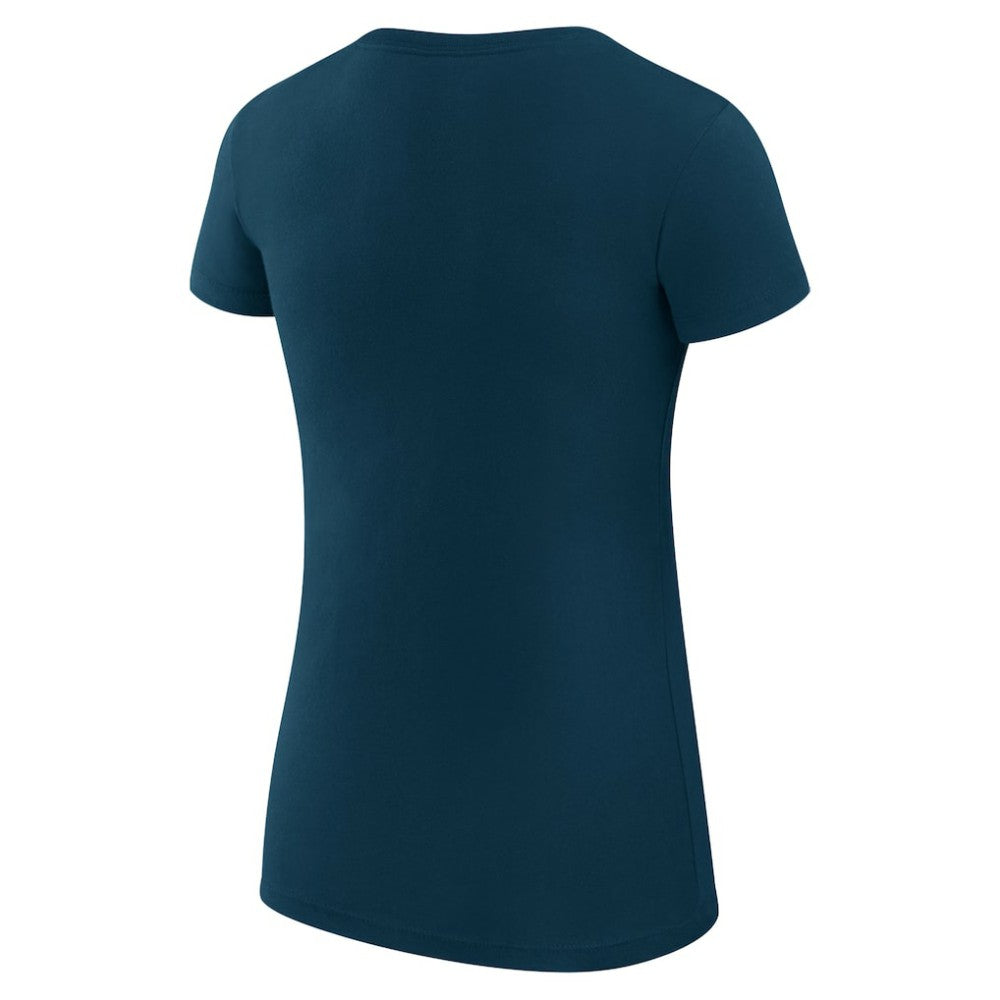 Nashville Predators - G-III 4Her by Carl Banks Women's Super-Slim Fit Lightweight Team Sport T-Shirt Navy