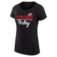 Carolina Hurricanes - G-III 4Her by Carl Banks Women's Super-Slim Fit Lightweight Team Sport T-Shirt Black
