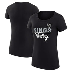 Los Angeles Kings - G-III 4Her by Carl Banks Women's Super-Slim Fit Lightweight Team Sport T-Shirt Black