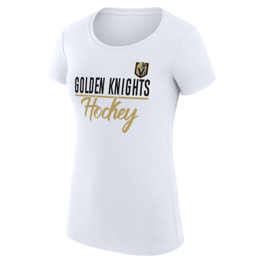 Vegas Golden Knights G-III 4Her by Carl Banks Women's Super-Slim Fit Lightweight Team Sport T-Shirt White
