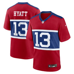Jalin Hyatt New York Giants Alternate Player Game Jersey Century Red - Nike