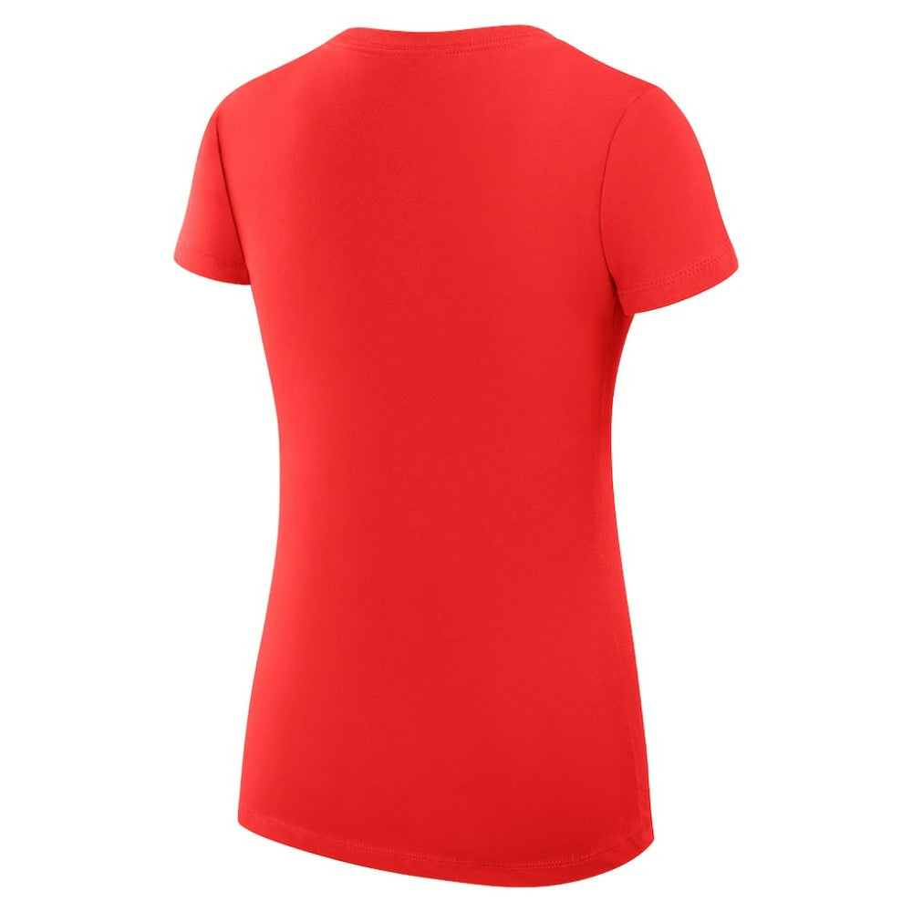 Carolina Hurricanes - G-III 4Her by Carl Banks Women's Super-Slim Fit Lightweight Graphic V-Neck T-Shirt Red