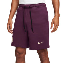 Nike Paris Saint-Germain 2024/25 Tech Fleece Shorts - Burgundy