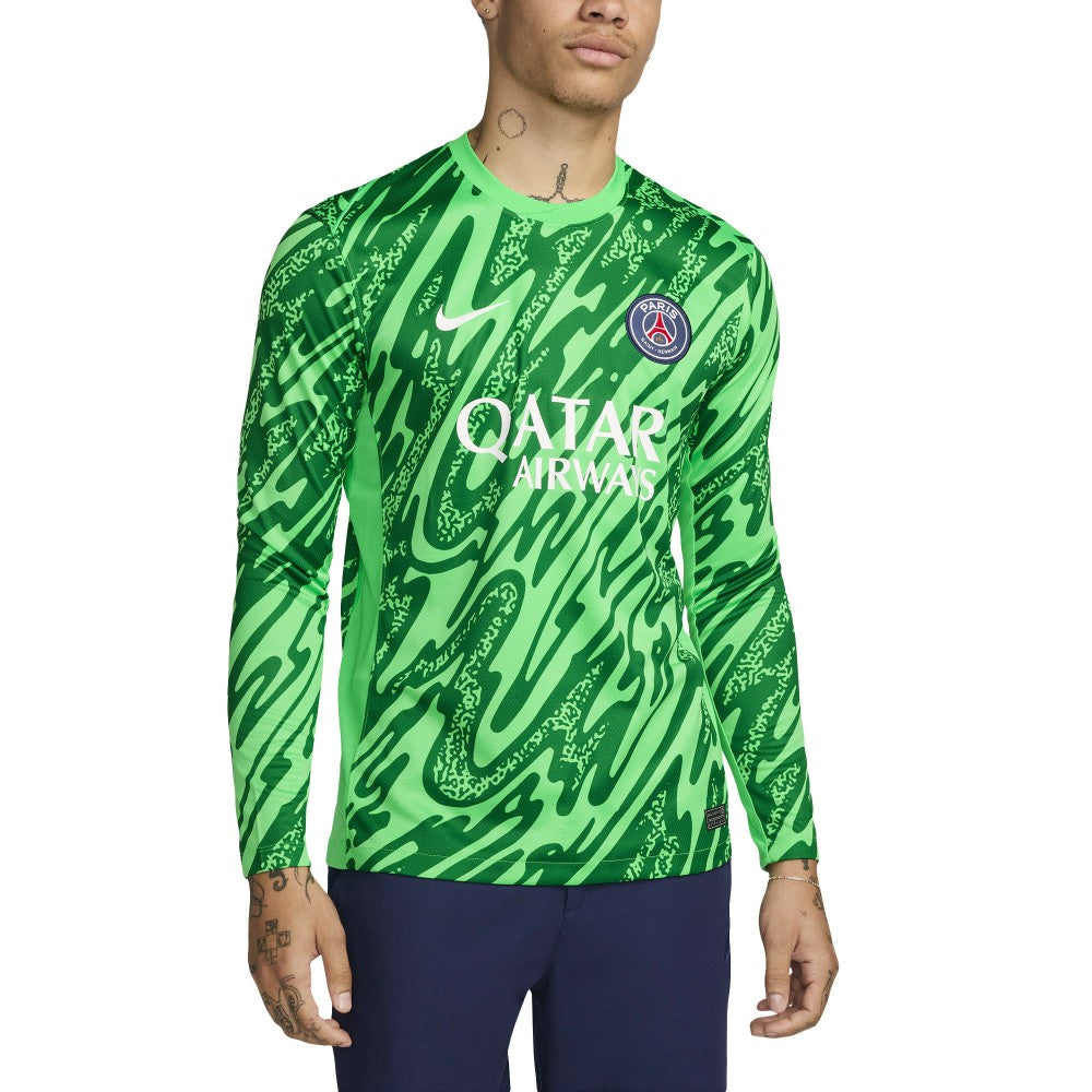 Nike Paris Saint-Germain 2024/25 Goalkeeper Replica Stadium Long Sleeve Jerseys - Green