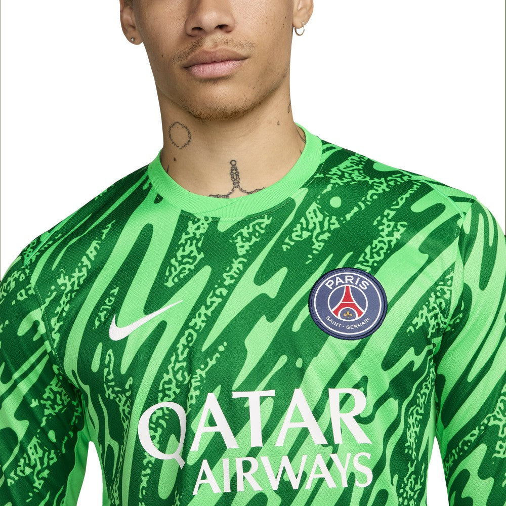 Nike Paris Saint-Germain 2024/25 Goalkeeper Replica Stadium Long Sleeve Jerseys - Green