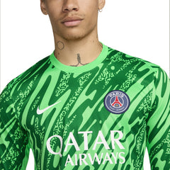 Nike Paris Saint-Germain 2024/25 Goalkeeper Replica Stadium Long Sleeve Jerseys - Green