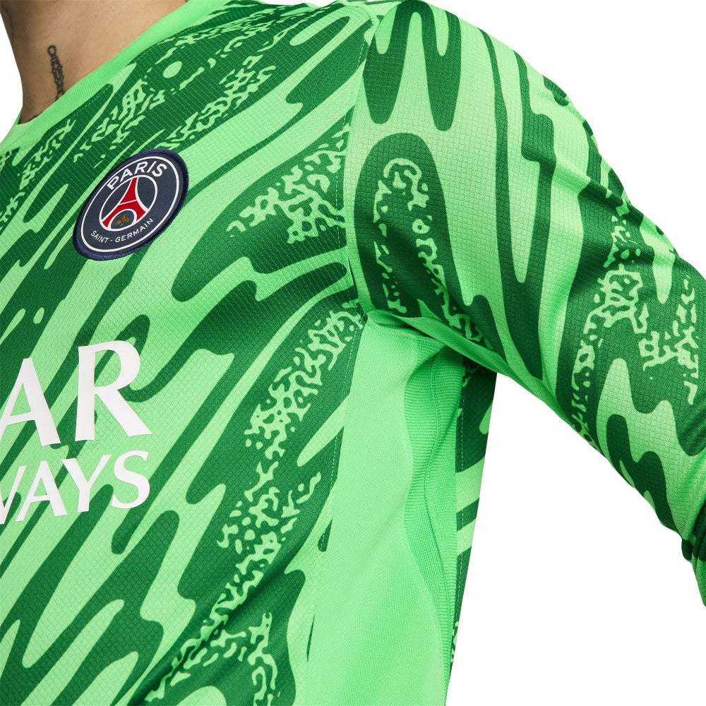 Nike Paris Saint-Germain 2024/25 Goalkeeper Replica Stadium Long Sleeve Jerseys - Green