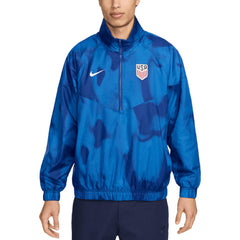Nike USMNT Windrunner Anorak Half-Zip Jacket - Royal
