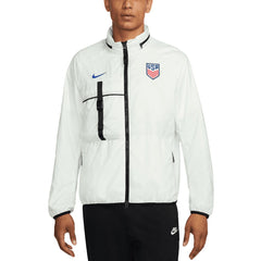 Nike USMNT 2024 Halo Anthem Full-Zip Jacket - White