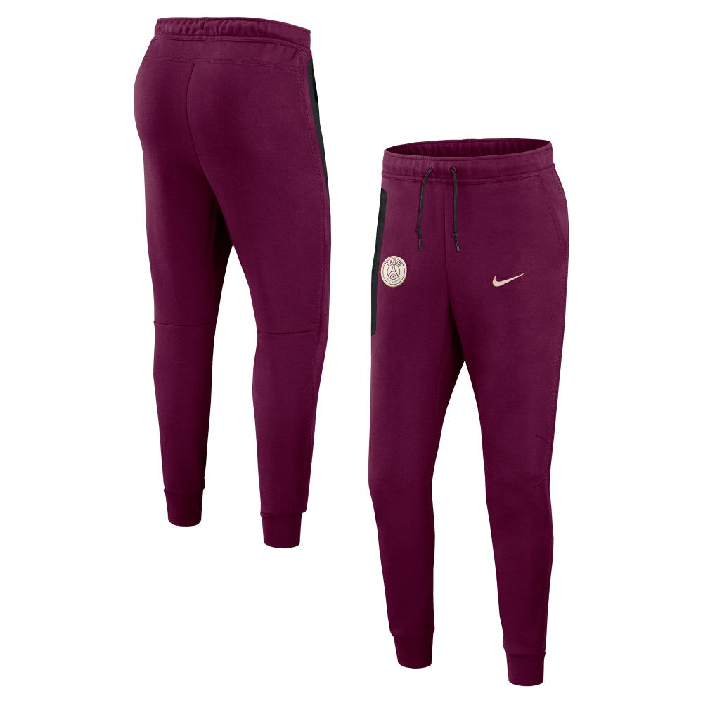 Nike Paris Saint-Germain 2024/25 Tech Fleece Jogger Pants - Burgundy