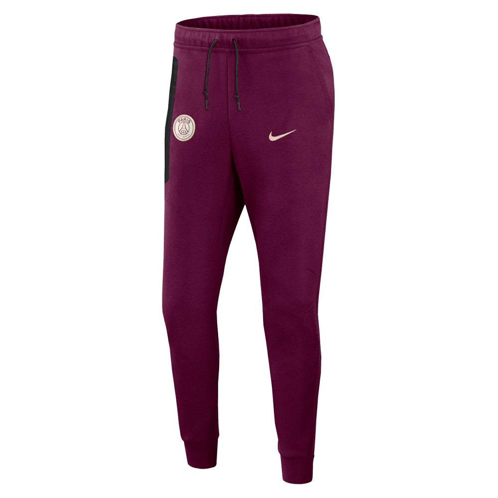 Nike Paris Saint-Germain 2024/25 Tech Fleece Jogger Pants - Burgundy