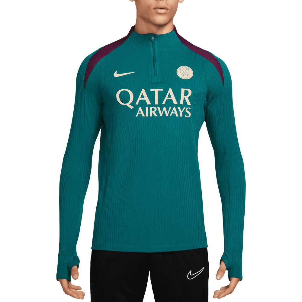 Nike Paris Saint-Germain 2024/25 Advance Strike Drill Performance Quarter-Zip Top - Teal