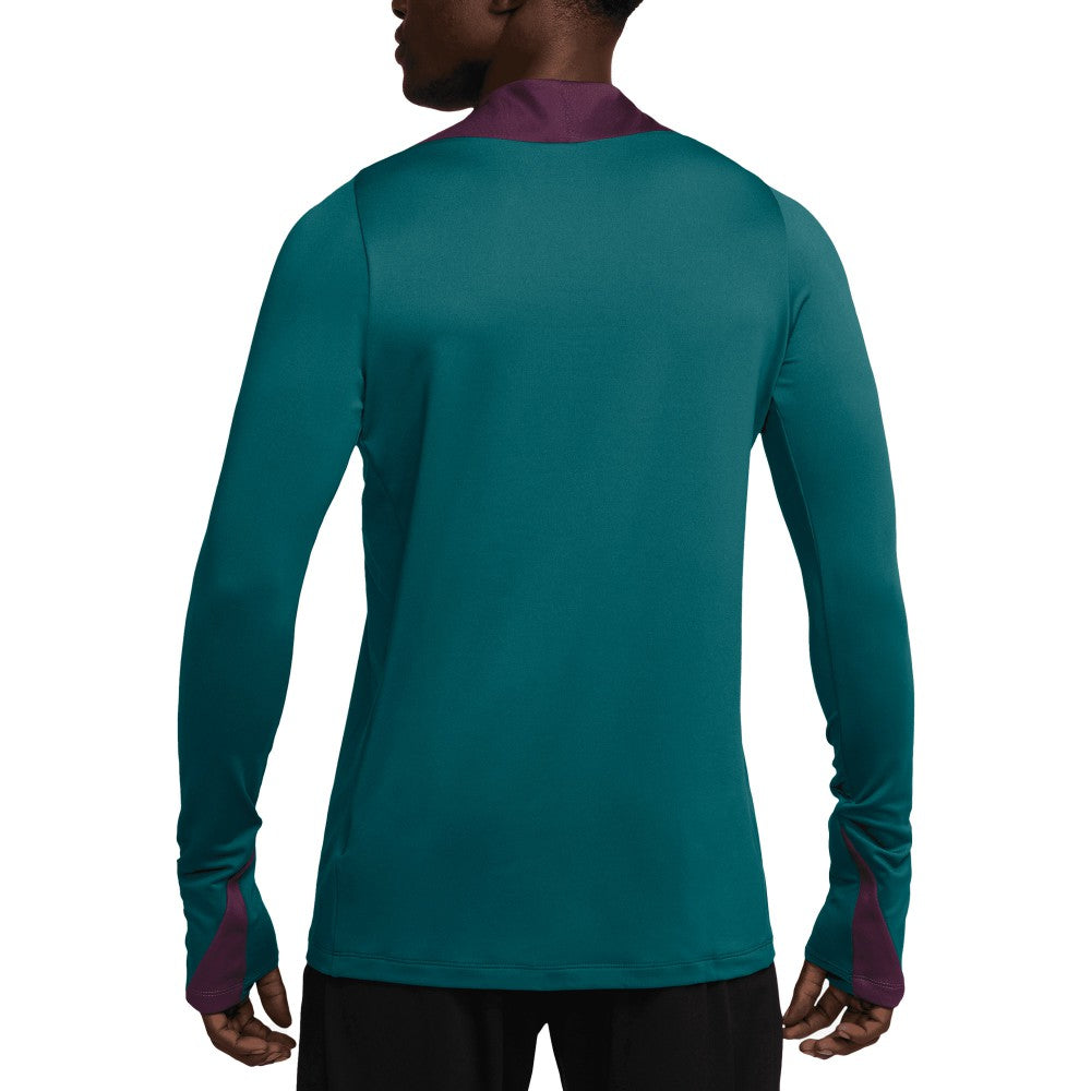 Nike Paris Saint-Germain 2024/25 Strike Drill Performance Quarter-Zip Long Sleeve Top - Teal