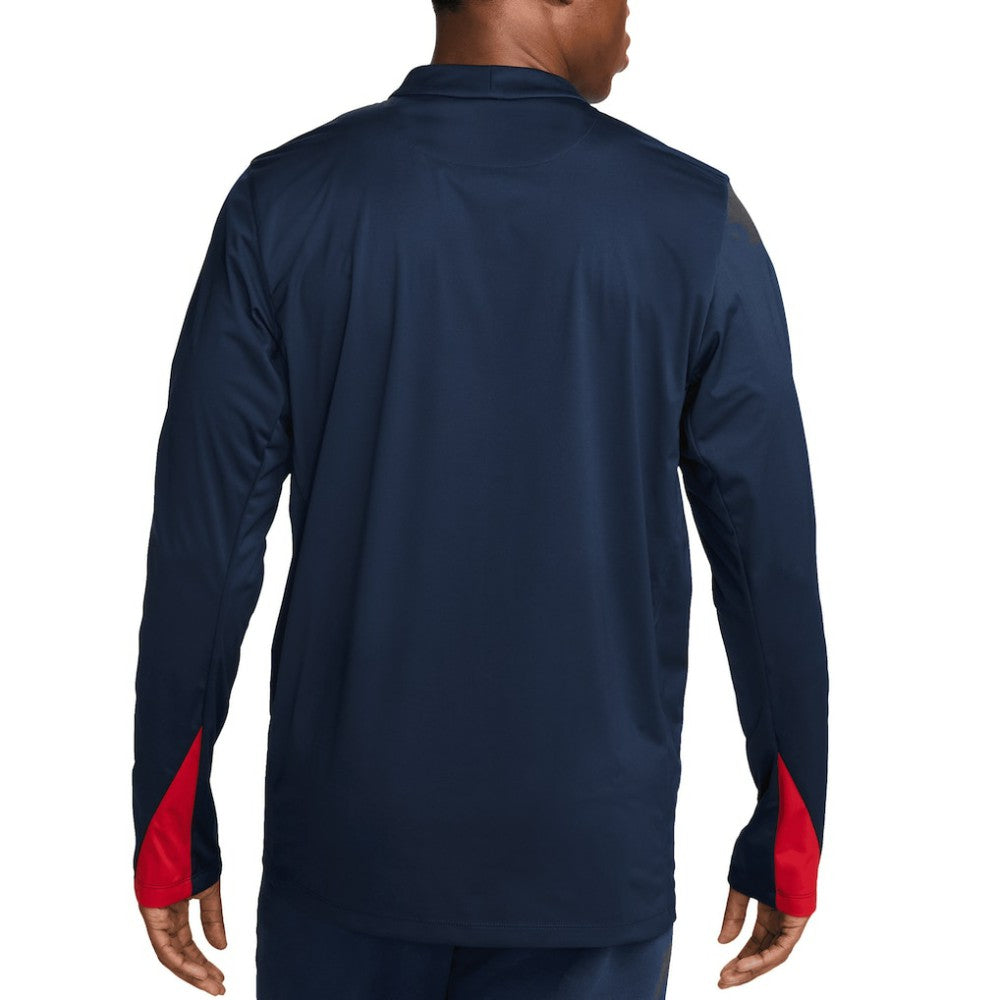 Nike USMNT 2024 Strike Drill Performance Quarter-Zip Pullover Top - Navy