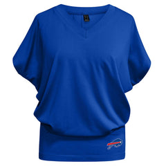 Buffalo Bills Kiya Tomlin Women's Blousy V-Neck T-Shirt Royal - NFL