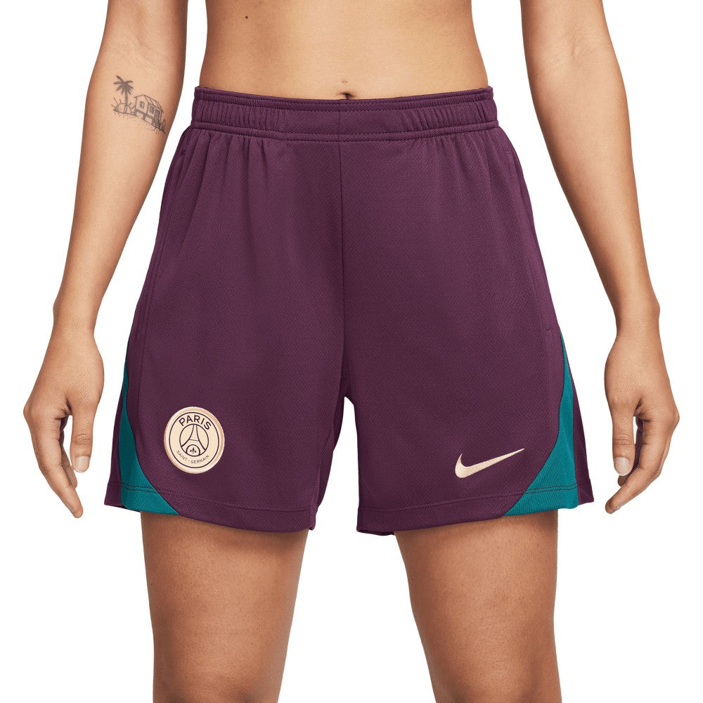 Nike Paris Saint-Germain Women's 2024/25 Strike Performance Shorts - Burgundy