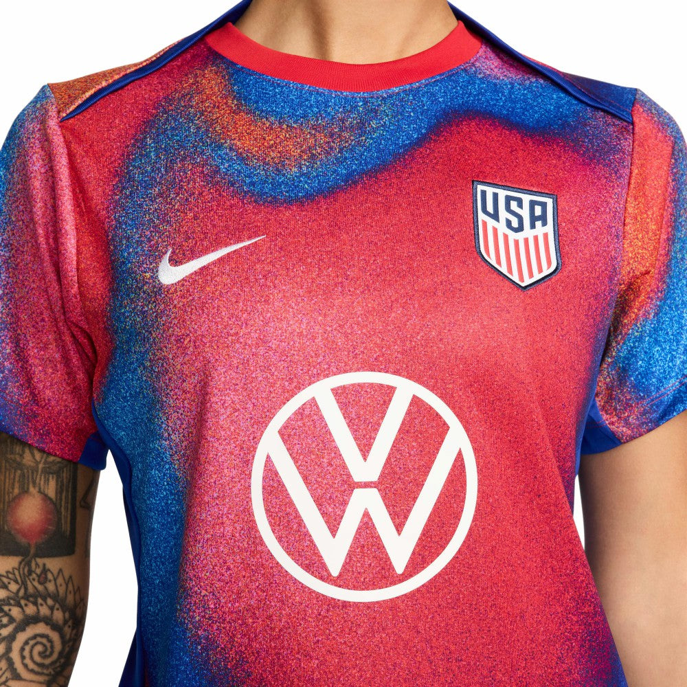 Nike USMNT Women's 2024 Academy Pro Pre-Match Top - Red