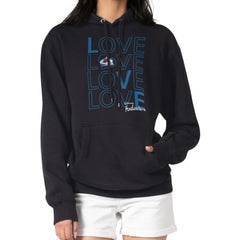 Colorado Avalanche - G-III 4Her by Carl Banks Women's Hockey Love Fleece Pullover Hoodie Black
