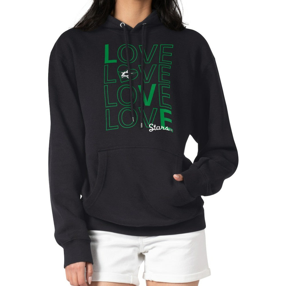 Dallas Stars - G-III 4Her by Carl Banks Women's Hockey Love Fleece Pullover Hoodie Black