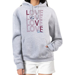 Colorado Avalanche - G-III 4Her by Carl Banks Women's Hockey Love Fleece Pullover Hoodie Gray