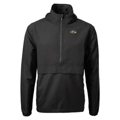 Baltimore Ravens Cutter & Buck Charter Eco Recycled Anorak Half-Zip Jacket Black - NFL