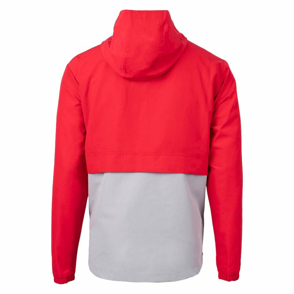 Buffalo Bills Cutter & Buck Charter Eco Recycled Anorak Half-Zip Jacket Red - NFL