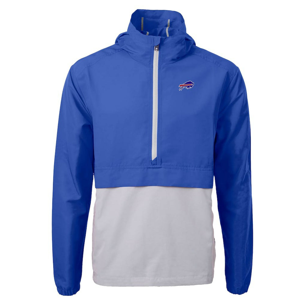 Buffalo Bills Cutter & Buck Charter Eco Recycled Anorak Half-Zip Jacket Blue - NFL