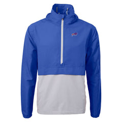 Buffalo Bills Cutter & Buck Charter Eco Recycled Anorak Half-Zip Jacket Blue - NFL